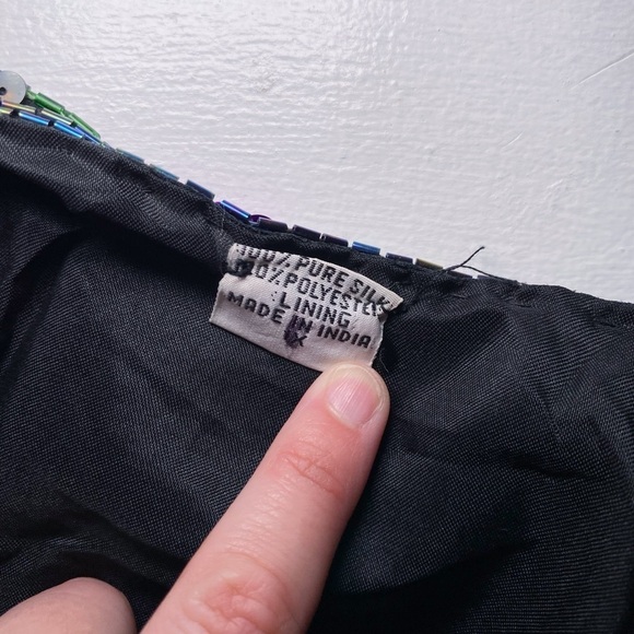 Unbranded Vintage Colorful Sequin Women's Silk Blazer - Picture 7 of 13